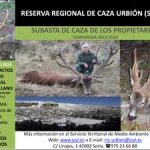 Subasta de 117 piezas de caza en la Reserva de Caza de Urbión
