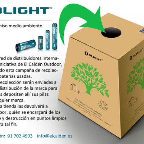 La firma Olight ha lanzado una campaña de recogida de pilas usadas