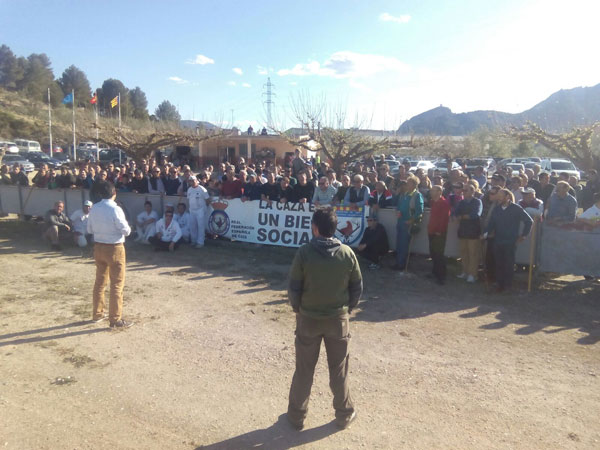 Concentraciones en defensa de la caza