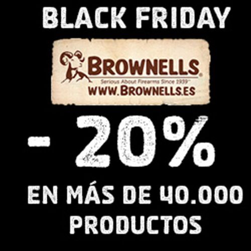 Black Friday en Brownells más de 40.000 productos con el 20% dto.