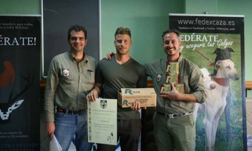 Jesús Lozano ganador del Campeonato de Extremadura de Caza Menor con Perro