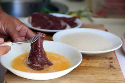recetas caza mayor ciervo-empanado-huevo ciervo-empanado-huevo
