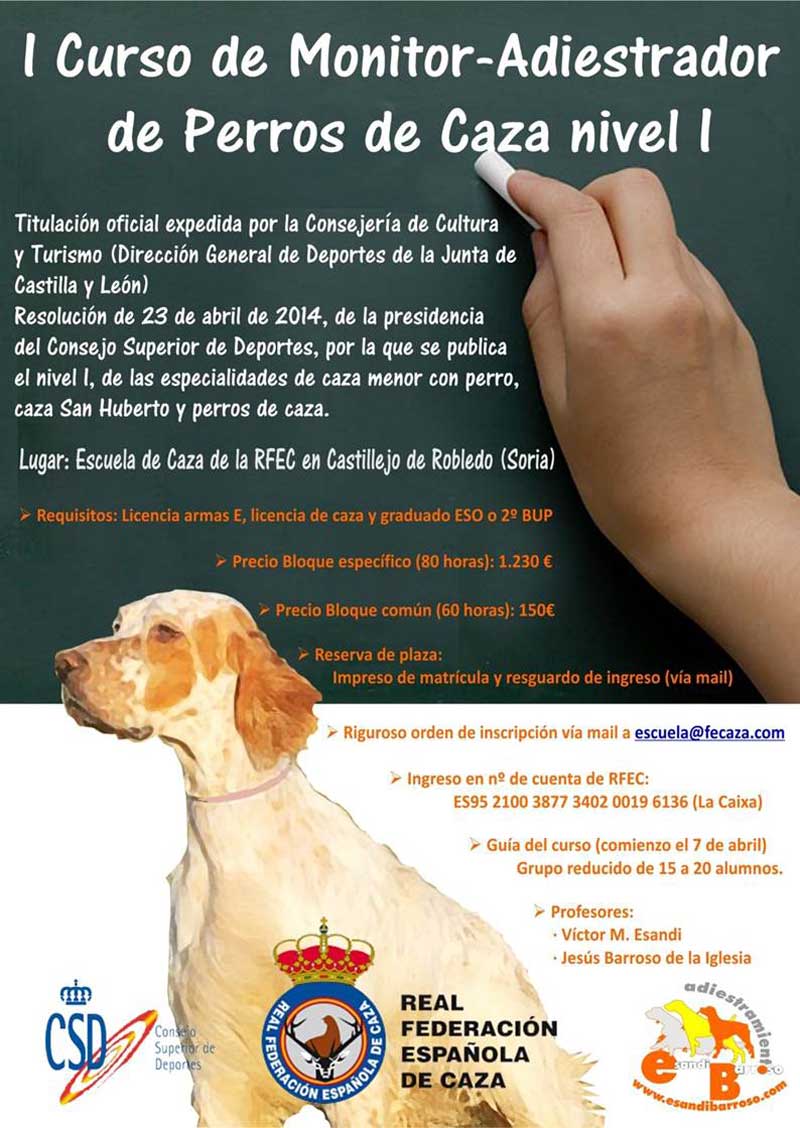 cartel-I-curso-adiestramiento-perros-caza