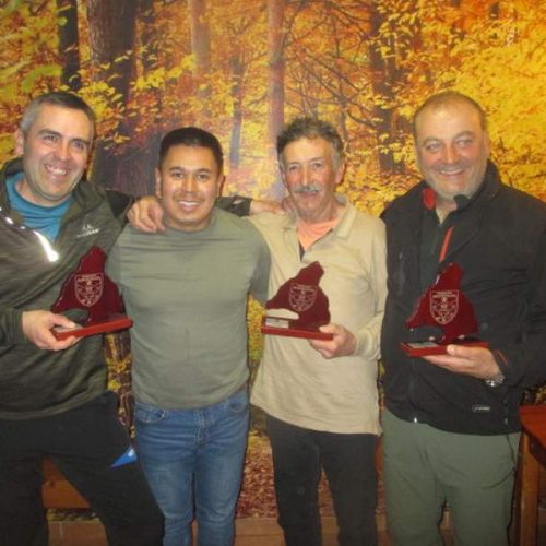 Miguel Ángel, Avelino y José Luis ganadores del Campeonato Autonómico de Becadas 2020