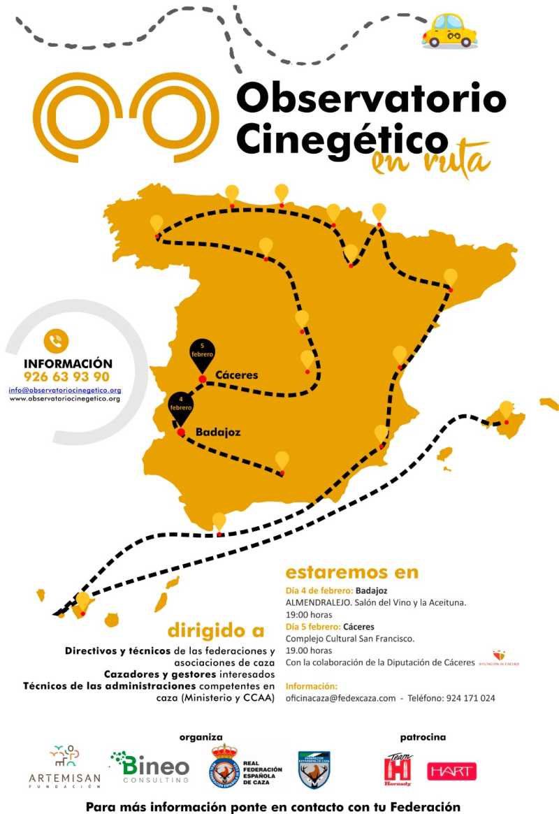 Cartel observatorio cinegetico