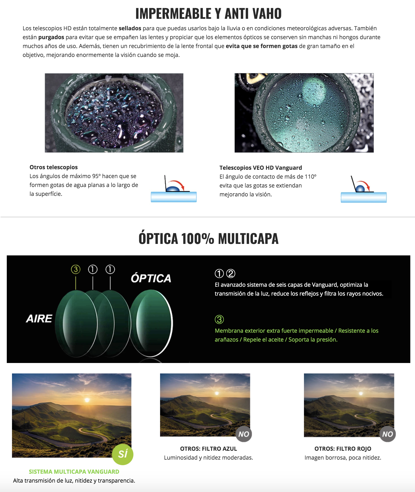 Óptica y accesorios Telescopios terrestres Veo HD