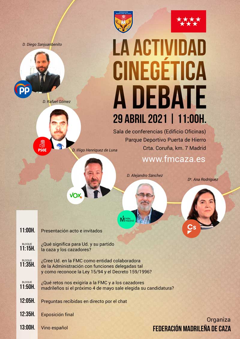 cartel Debate caza política FMC