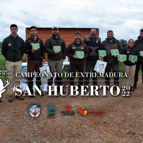 Carlos Tiburcio gana el Campeonato de Extremadura de San Huberto 2022 tras celebrarse las tres pruebas puntuables