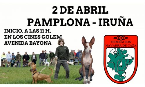 2 de abril manifestación por la caza y el mundo rural en Pamplona