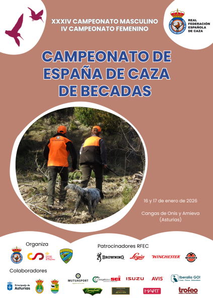 Cartel de Becadas 2025 en Trofeo Caza y Conservación
