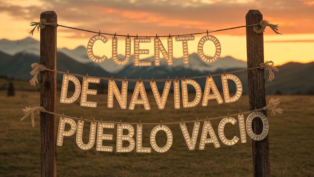 Cuento de navidad pueblo vacio en trofeo caza y conservación
