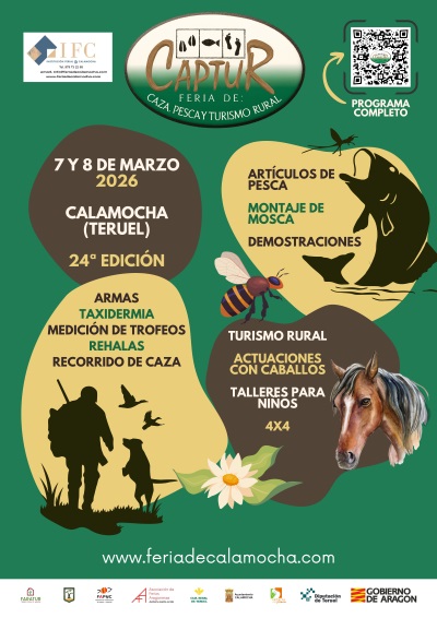 Cartel Captur 2026 en trofeo caza y conservación