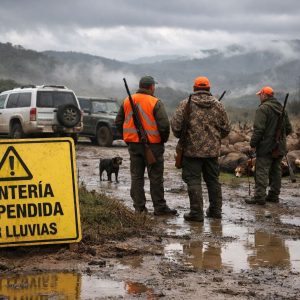 Monteria suspendida por lluvias en trfeo caza y conservación