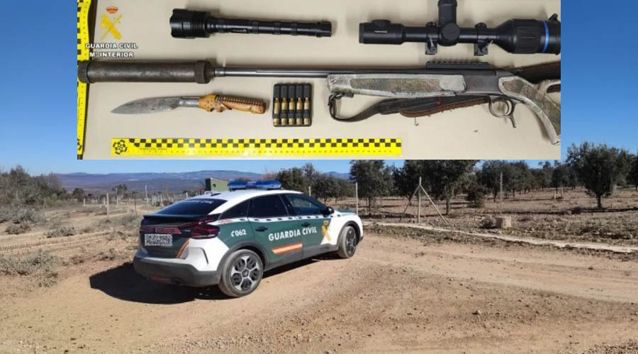 Furtivismo en Badajoz con Trofeo caza y conservación