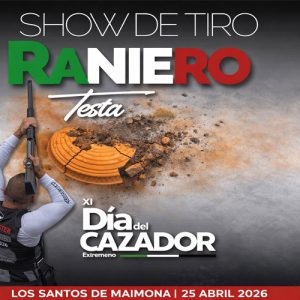 Tirador italiano Raniero Testa en XI Día del Cazador Extremeño en Trofeo caza y conservacion