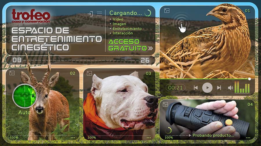 Espacio entretenimiento cinegetico en trofeo caza