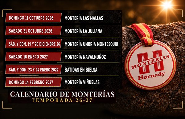calendario monterias Hornady en revista trofeo caza