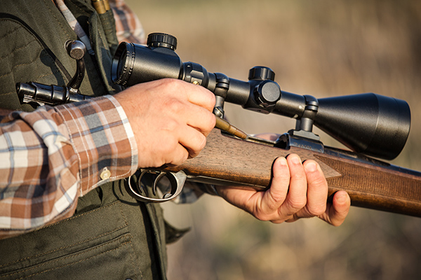 rifle de caza en revista trofeo caza