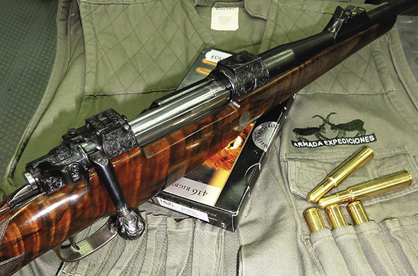 rifle de caza en revista trofeo caza